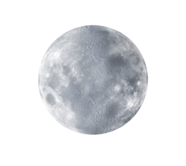 Full Moon isolated  transparent png file