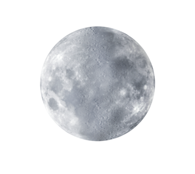 Full Moon isolated  transparent png file