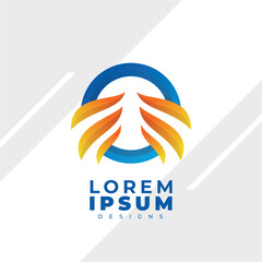 Letter O Alphabet Gradient Logo, Modern Design For Company