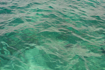 Clear shallow sea water