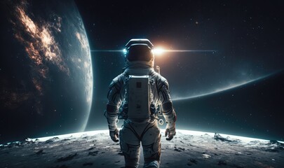 Fototapeta premium astronaut exploring made with generative ai