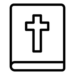 Obraz premium bible line icon
