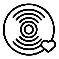 vinyl line icon