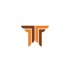 pillar letter t column logo icon