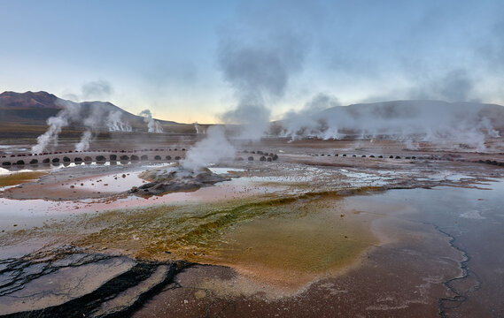 geyser del tatio in atacama desert, chile