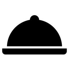 dinner glyph icon