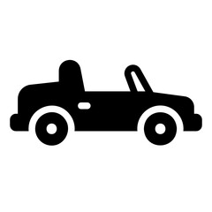 wedding car glyph icon