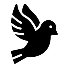 dove glyph icon