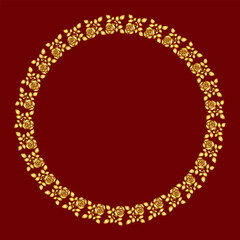 Golden collection, floral ornament, art decor style for wedding invitations,
luxury templates, decorative patterns and postcards.