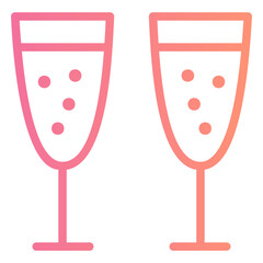 champagne gradient icon