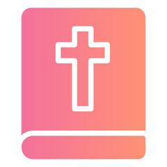 Obraz premium bible gradient icon