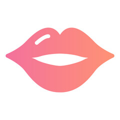kiss gradient icon