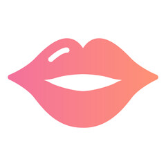 Obraz premium kiss gradient icon