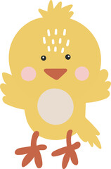 Farm animal isolted vector, Cute Animal chicken, Farm Clipart, Portrait animal vector, Baby animal element