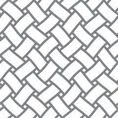 Vector grey seamless twisted line texture. White background