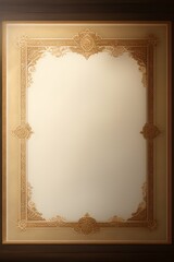 old frame on old paper