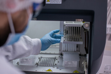person in the laboratory