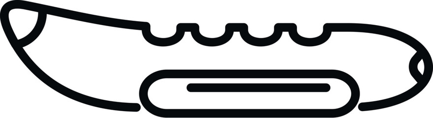 Banana pool icon outline vector. Water park. Summer vacation