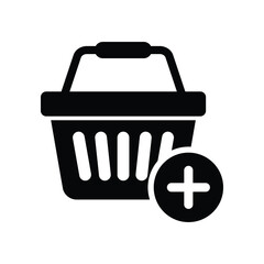 Shopping basket icon vector design template