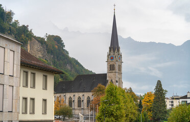 Fototapeta na wymiar Vaduz in Liechtenstein