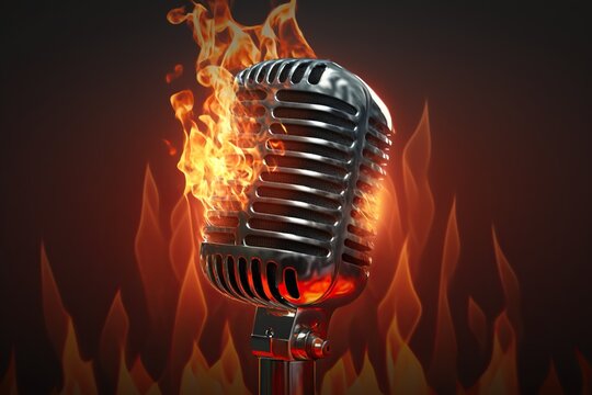 Microphone On Fire IA