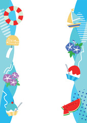 夏のフレーム素材