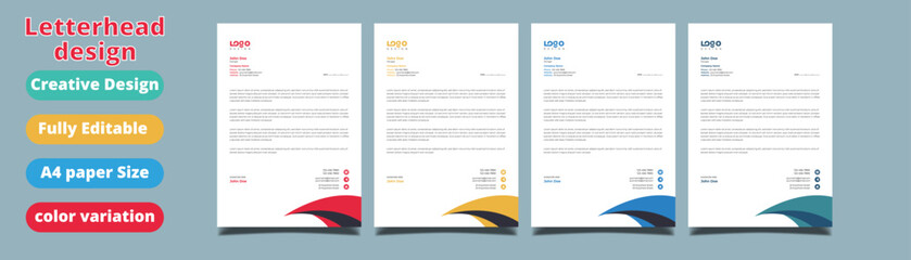 Business style letterhead design