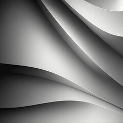 Grey abstract background with waves. Generative AI technology.