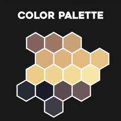 Stylish color palette 2023. Vector illustration