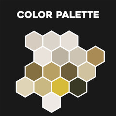 Stylish color palette 2023. Vector illustration