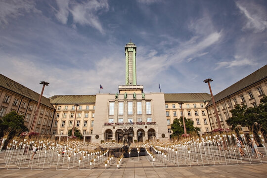 Ostrava town hall in Czech Republic