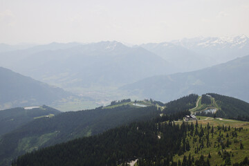 The view from Schmittenhohe mountain, Austria