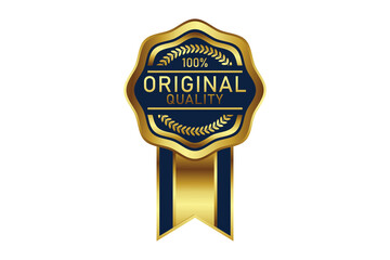 Award badge in gold color