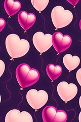 Pink background of Valentine's Day