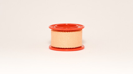 wound plaster macro photo isolated on white background