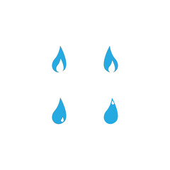 Water Drop Logo Template Vector Illustration
