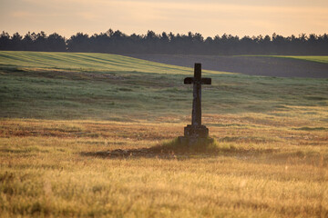 cross in the field