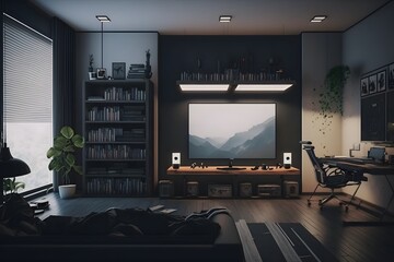 home interior created using Generative AI Technology
