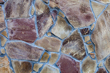 Background in the form of stone tiles.