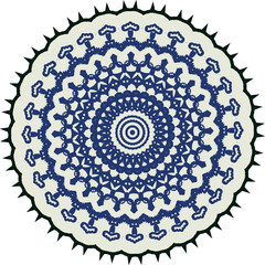 Beautiful round pattern. Vector file for designs.
