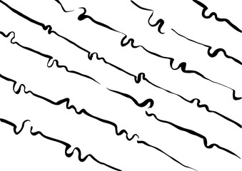 Random Brush Zigzag Lines Pattern