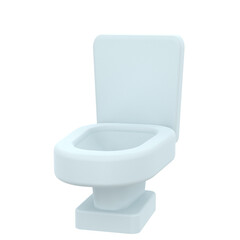 3D toilet for home furnishings. Object on a transparent background