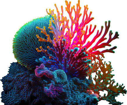 Underwater Bliss - Majestic Coral Reefs made with Generative AI