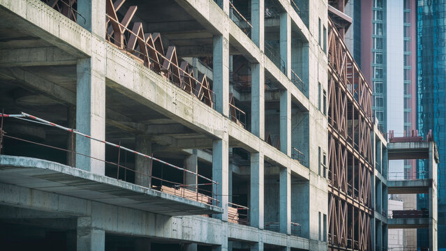 Detail From A Skyscraper Construction
