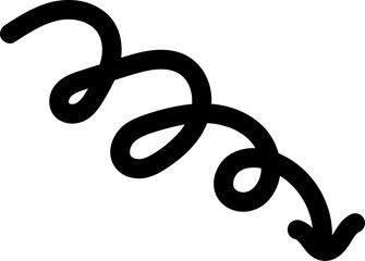 cute hand drawn doodle line element decoration