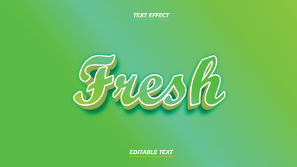  Free editable PSD fresh text style effect