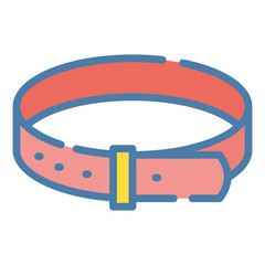 A�pet collar�is a piece of material put around the neck of a dog 
