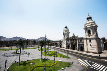 Catedral Basílica de Lima en Plaza Mayor, Lima, Perú, Sudamérica