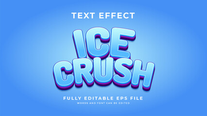 Ice Crush text effect