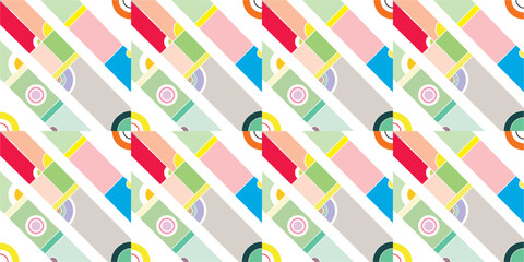 background pattern with geometric style connected image setup